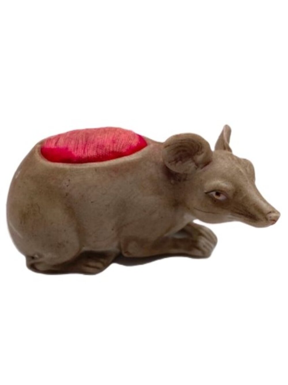 Antique/vintage novelty German made rat mouse pincushion , Halloween